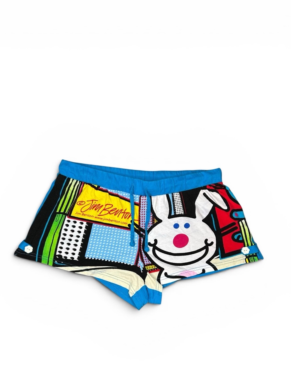 Y2K Jim Benton It’s Happy Bunny Colorful PJ Shorts